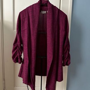Athleta Pink Shawl Collar Cardigan